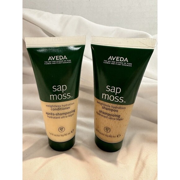 Aveda Sap Moss Weightless Hydration Shampoo & Conditioner - 1.4 oz -Travel -NWOB - Picture 1 of 5